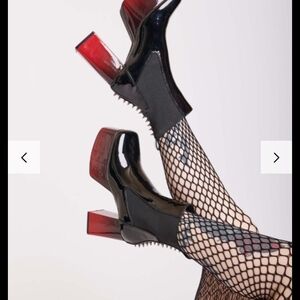 Black and Red Women's Ombre Boots